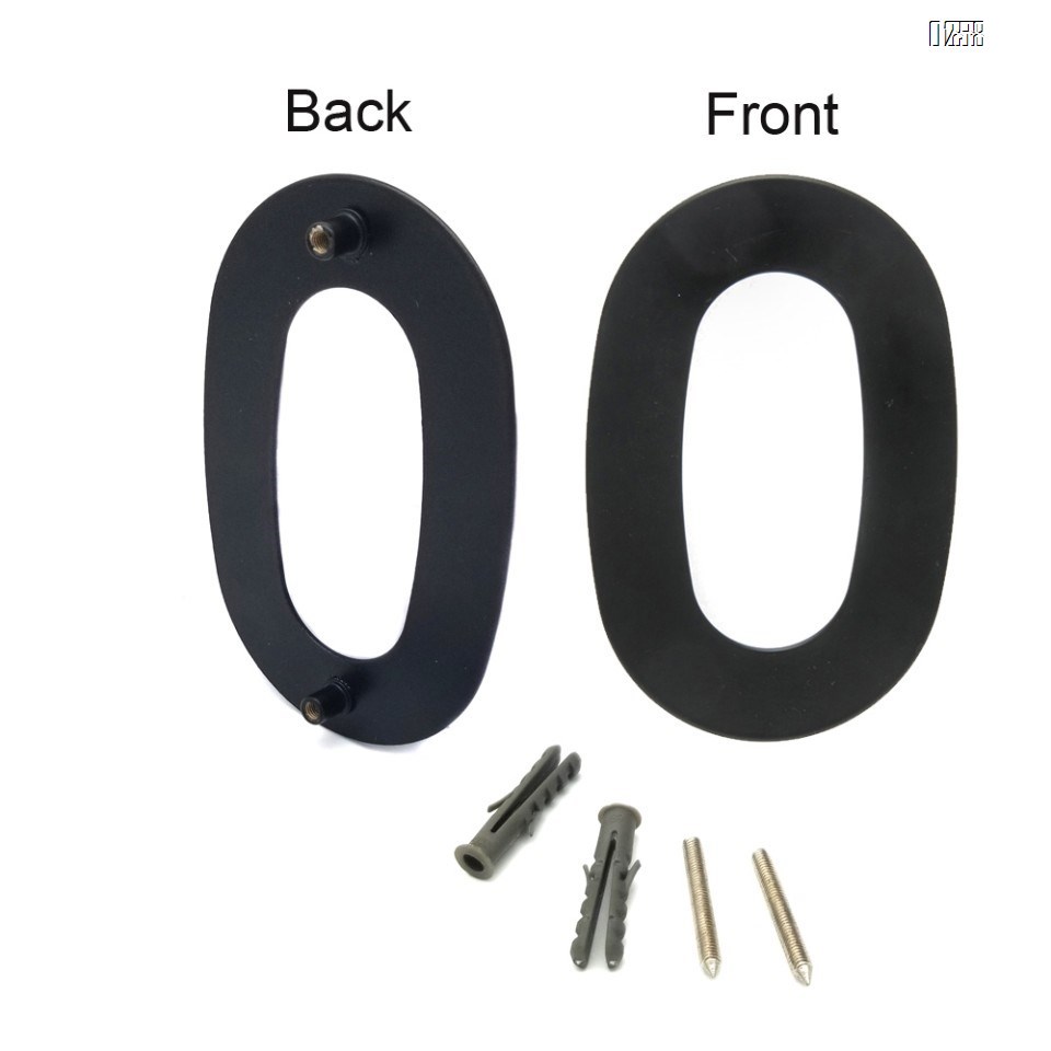 6 inch 145mm Big Modern House Number Hotel Home Door Room Number Outdoor Address Plaque Iron House Number 0