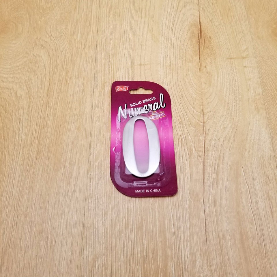 self adhesive house  number 0,1.4 inch Mailbox Numbers,304 Stainless Steel