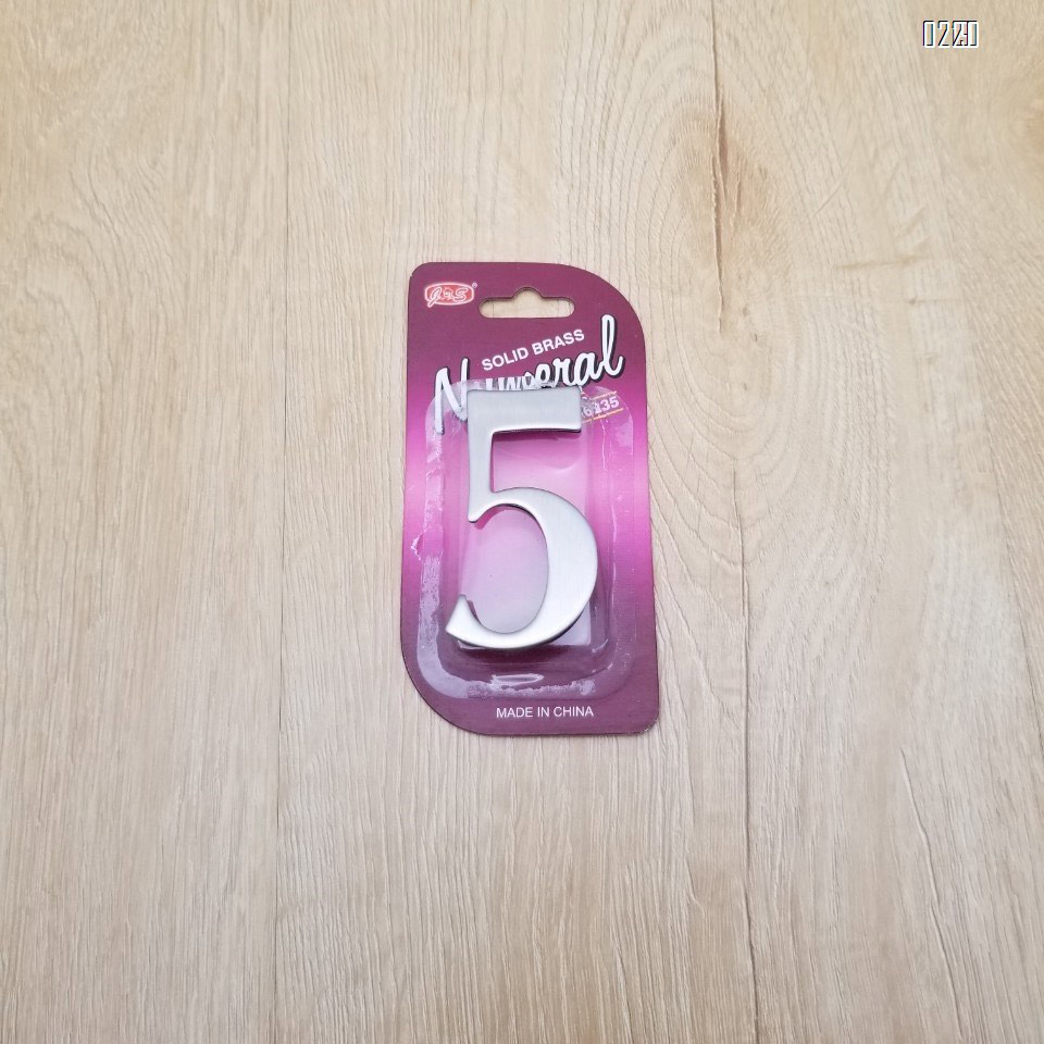 self adhesive house  number 5,1.4 inch Mailbox Numbers,304 Stainless Steel