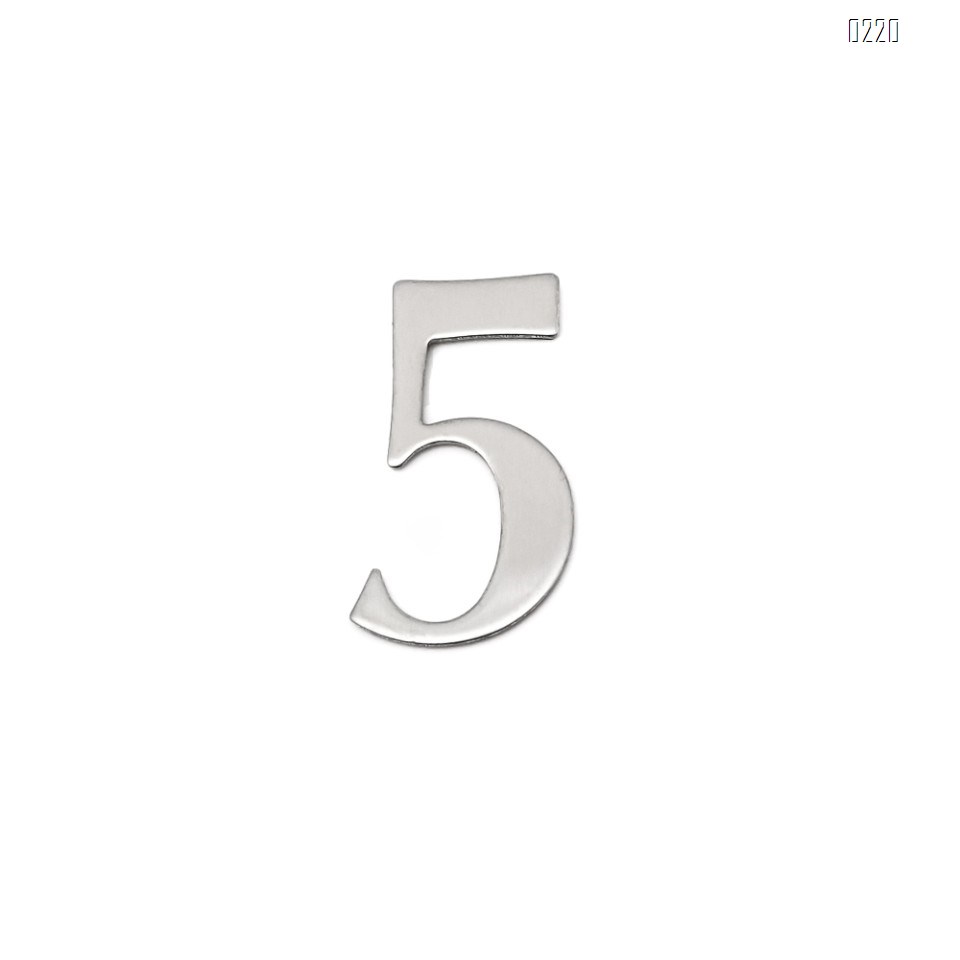 self adhesive house  number 5,1.4 inch Mailbox Numbers,304 Stainless Steel