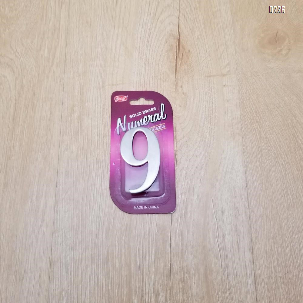 self adhesive house  number 9,1.4 inch Mailbox Numbers,304 Stainless Steel
