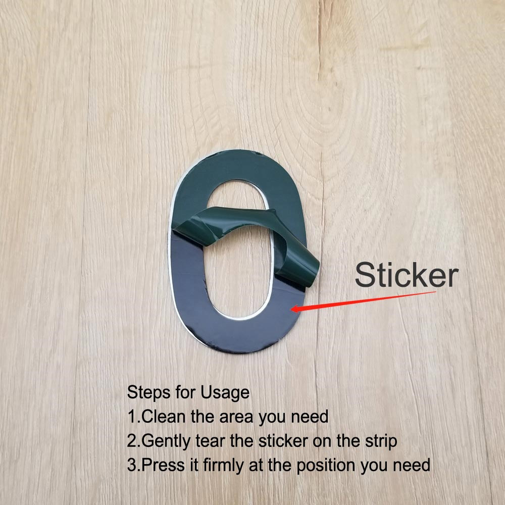 4 Inch House Numbers 0, Door Address Number Stickers for House/Apartment/Floor,  304 Stainless Steel