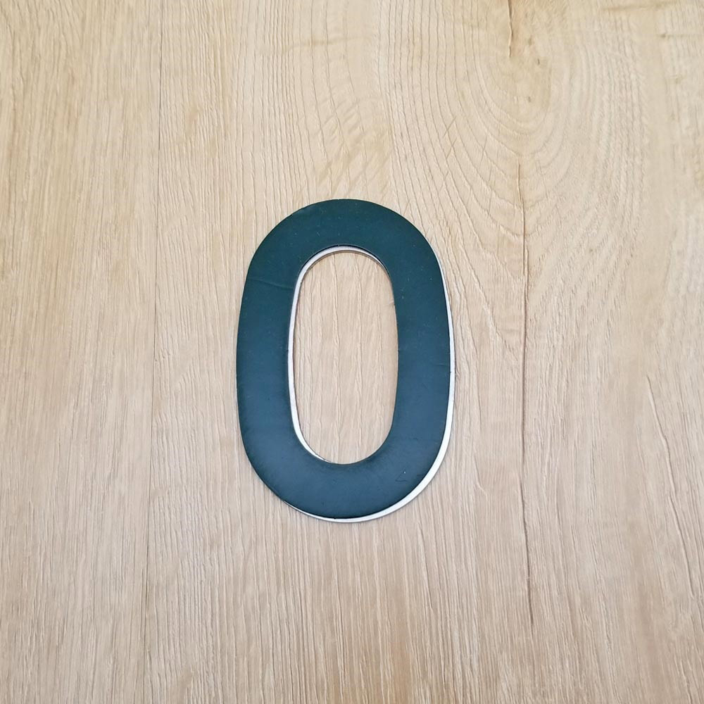 4 Inch House Numbers 0, Door Address Number Stickers for House/Apartment/Floor,  304 Stainless Steel