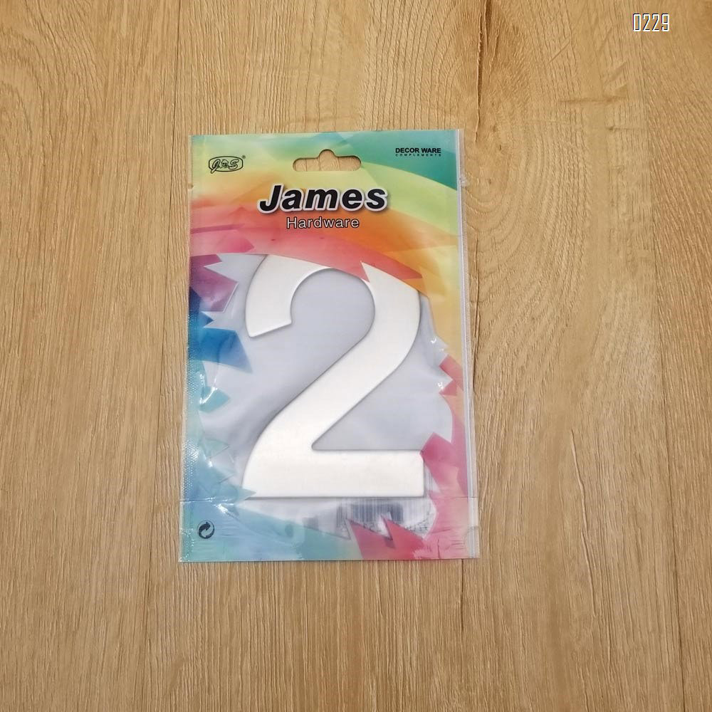 4 Inch House Numbers 2, Door Address Number Stickers for House/Apartment/Floor,  304 Stainless Steel