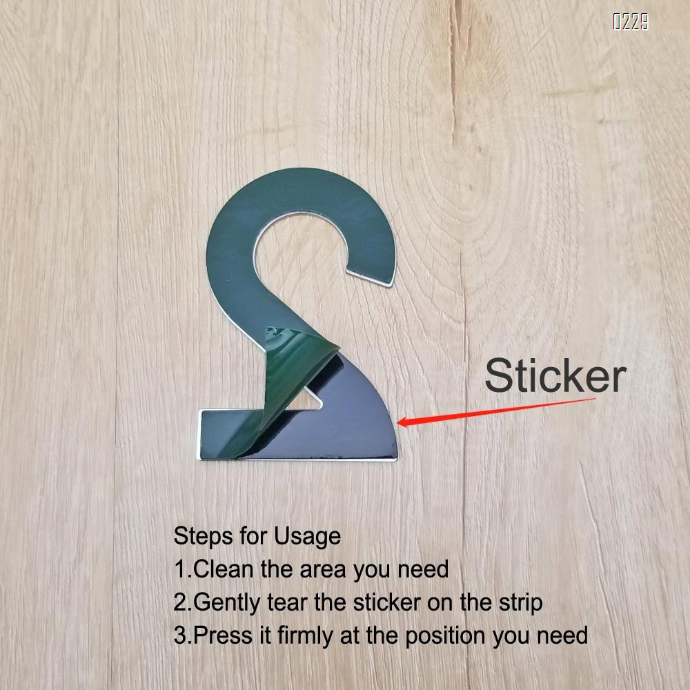 4 Inch House Numbers 2, Door Address Number Stickers for House/Apartment/Floor,  304 Stainless Steel