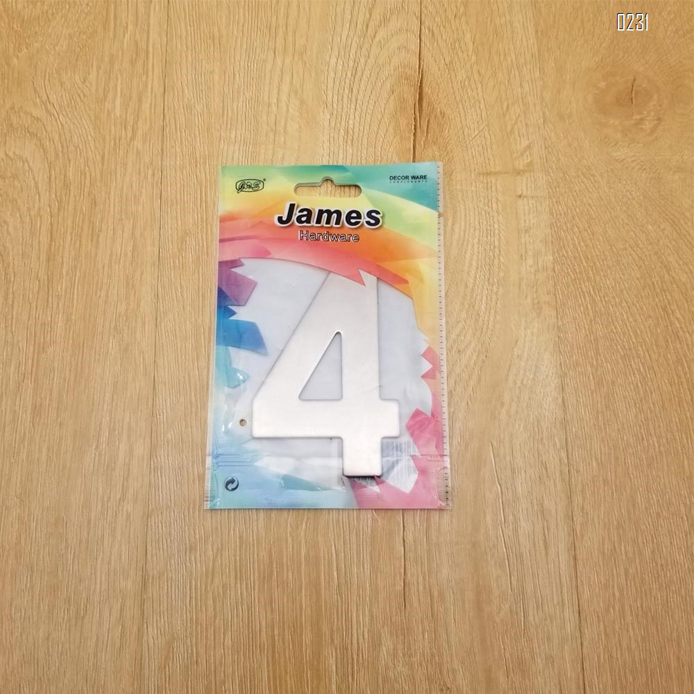 4 Inch House Numbers 4, Door Address Number Stickers for House/Apartment/Floor,  304 Stainless Steel