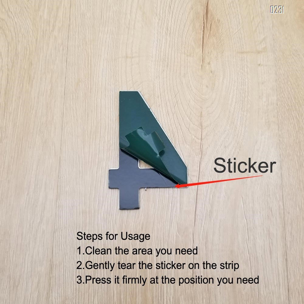 4 Inch House Numbers 4, Door Address Number Stickers for House/Apartment/Floor,  304 Stainless Steel