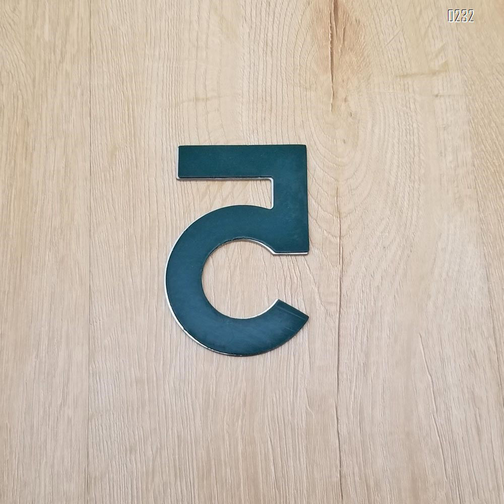 4 Inch House Numbers 5, Door Address Number Stickers for House/Apartment/Floor,  304 Stainless Steel