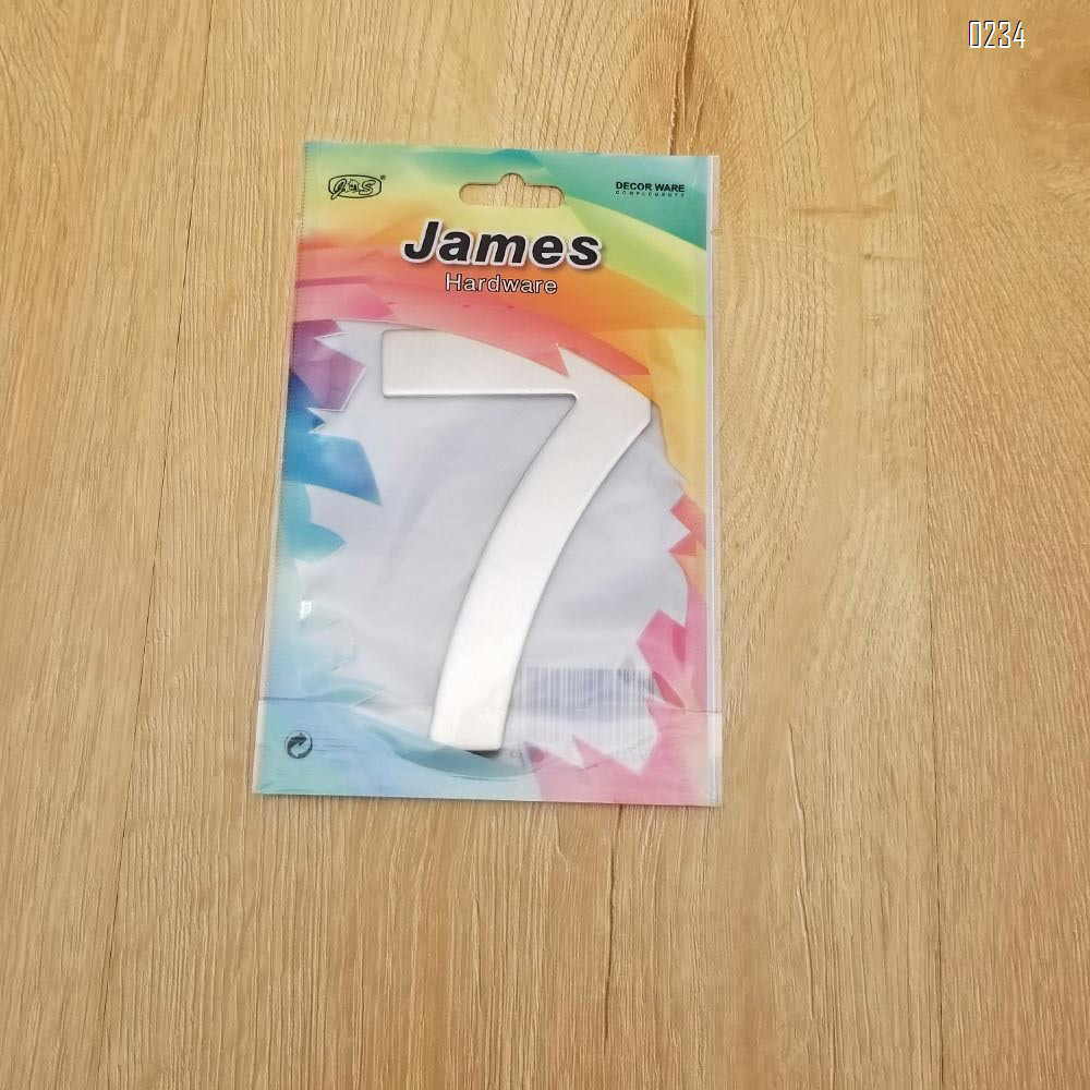 4 Inch House Numbers 7, Door Address Number Stickers for House/Apartment/Floor,  304 Stainless Steel
