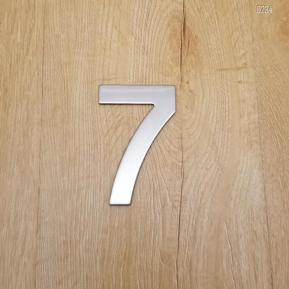 4 Inch House Numbers 7, Door Address Number Stickers for House/Apartment/Floor,  304 Stainless Steel