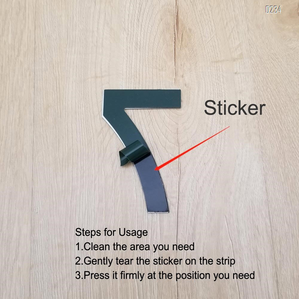 4 Inch House Numbers 7, Door Address Number Stickers for House/Apartment/Floor,  304 Stainless Steel
