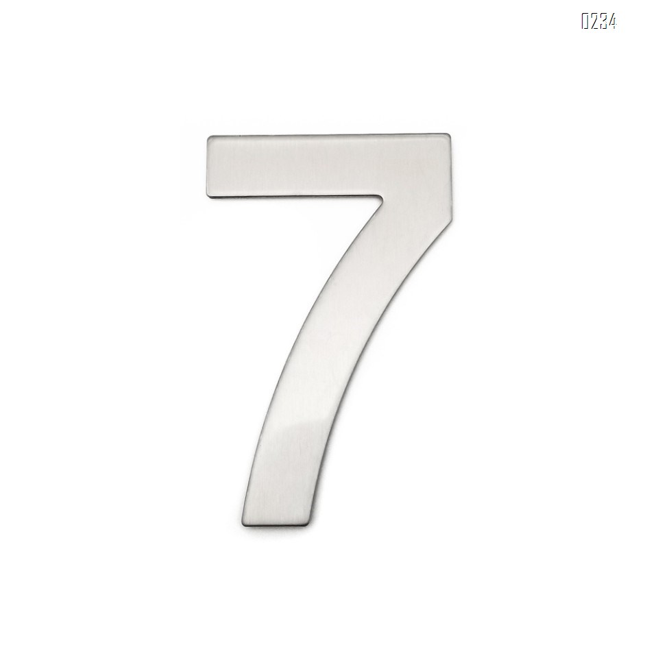 4 Inch House Numbers 7, Door Address Number Stickers for House/Apartment/Floor,  304 Stainless Steel