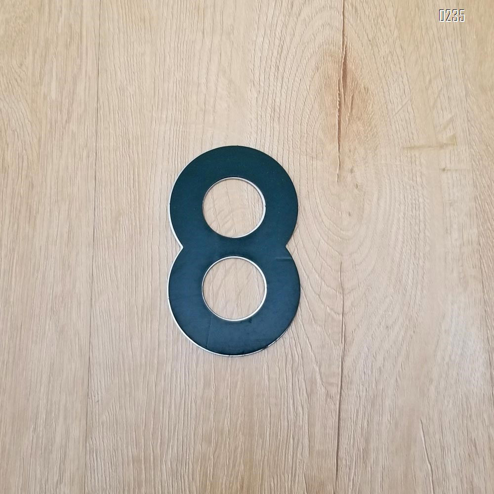 4 Inch House Numbers 8, Door Address Number Stickers for House/Apartment/Floor,  304 Stainless Steel