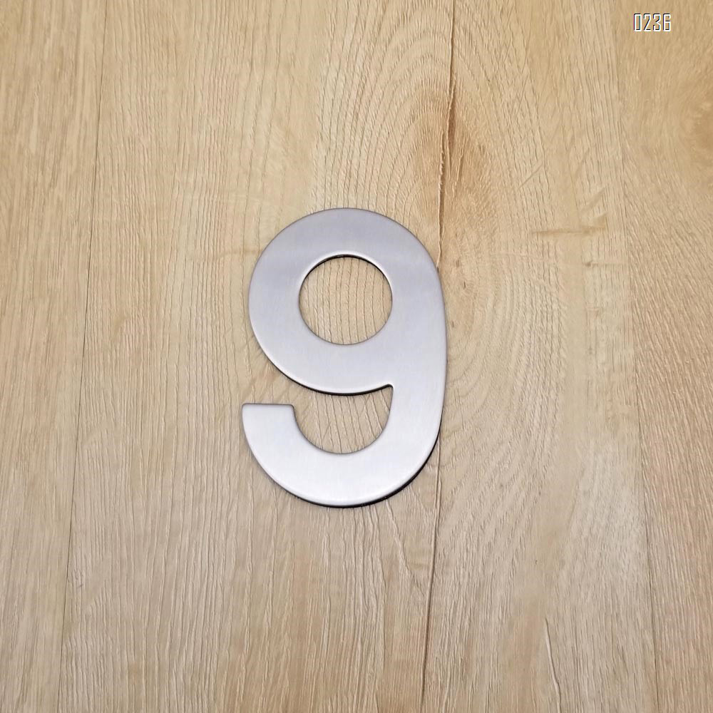 4 Inch House Numbers 9, Door Address Number Stickers for House/Apartment/Floor,  304 Stainless Steel