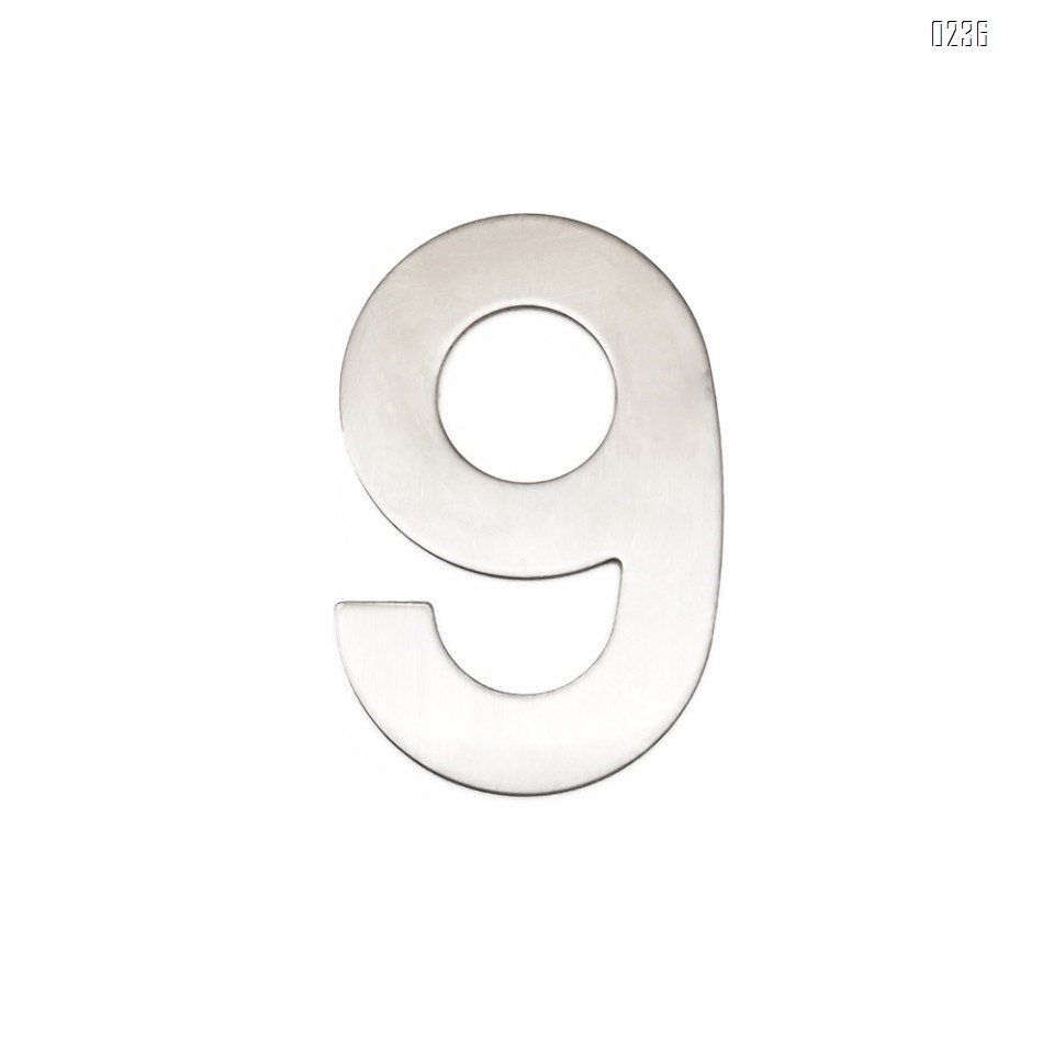 4 Inch House Numbers 9, Door Address Number Stickers for House/Apartment/Floor,  304 Stainless Steel