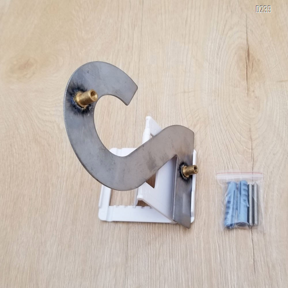 6 inch. Brushed 304 Stainless Steel Large Floating Modern House Numbers 2