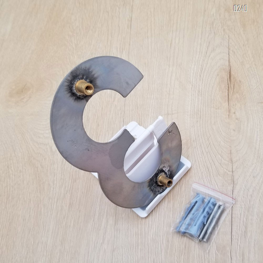 6 inch. Brushed 304 Stainless Steel Large Floating Modern House Numbers 2