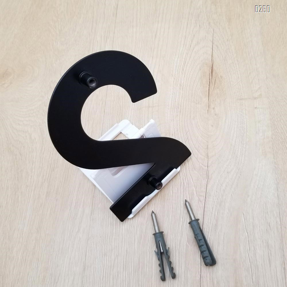 6 inch 145mm Big Modern House Number Hotel Home Door Room Number Outdoor Address Plaque Iron House Number 2