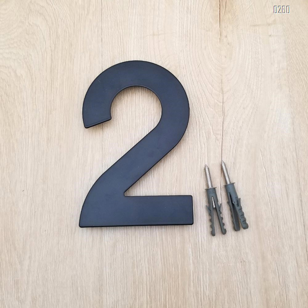 6 inch 145mm Big Modern House Number Hotel Home Door Room Number Outdoor Address Plaque Iron House Number 2
