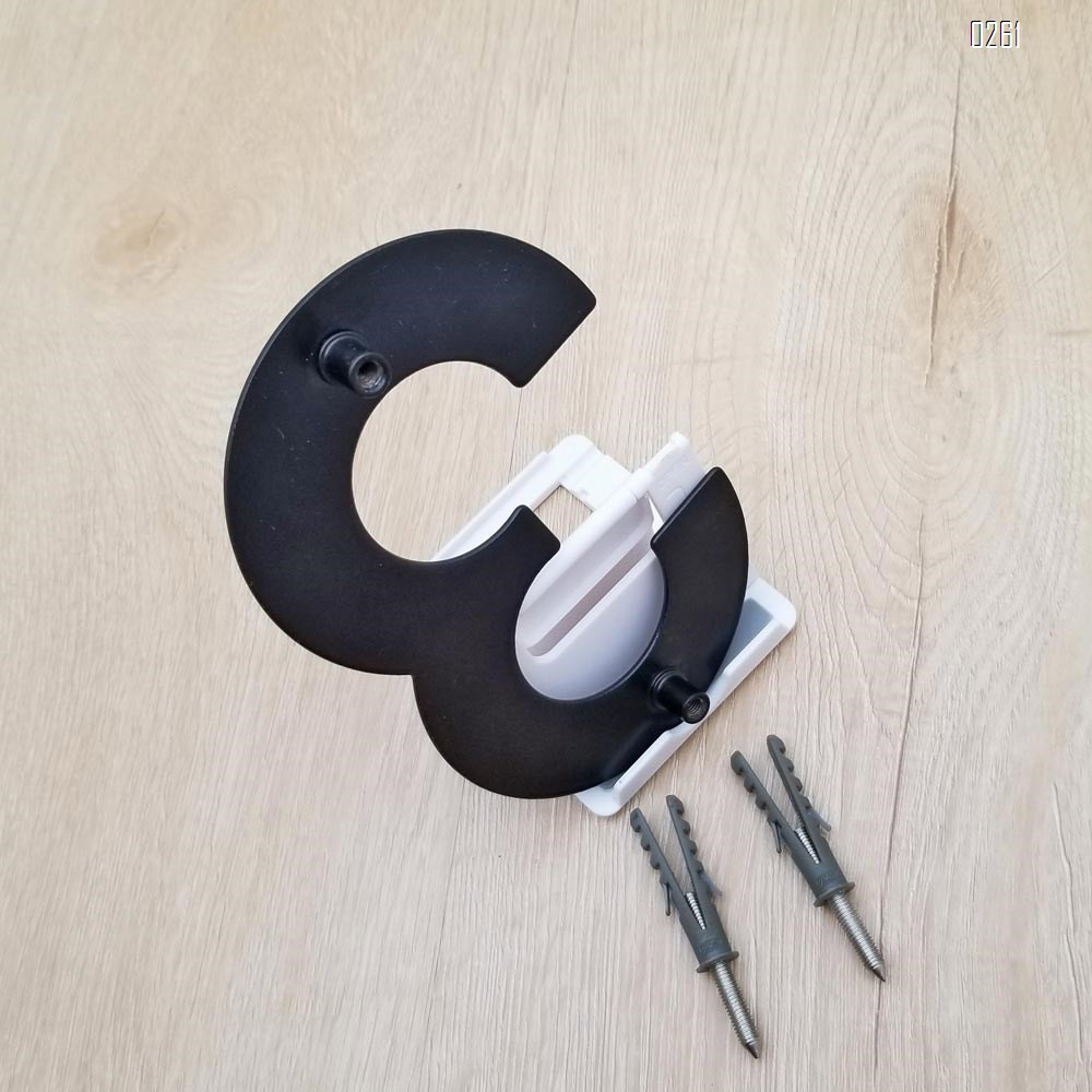 6 inch 145mm Big Modern House Number Hotel Home Door Room Number Outdoor Address Plaque Iron House Number 3