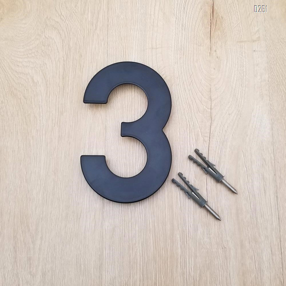 6 inch 145mm Big Modern House Number Hotel Home Door Room Number Outdoor Address Plaque Iron House Number 3