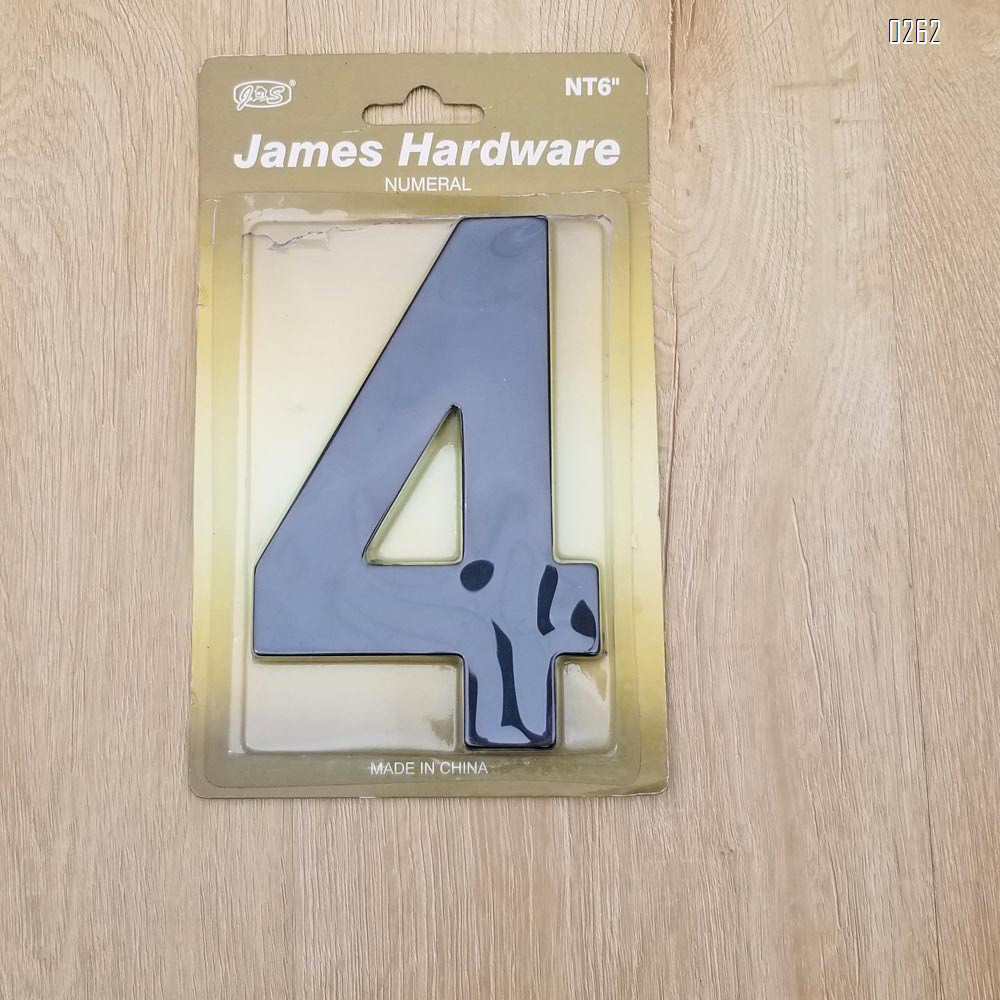 6 inch 145mm Big Modern House Number Hotel Home Door Room Number Outdoor Address Plaque Iron House Number 4