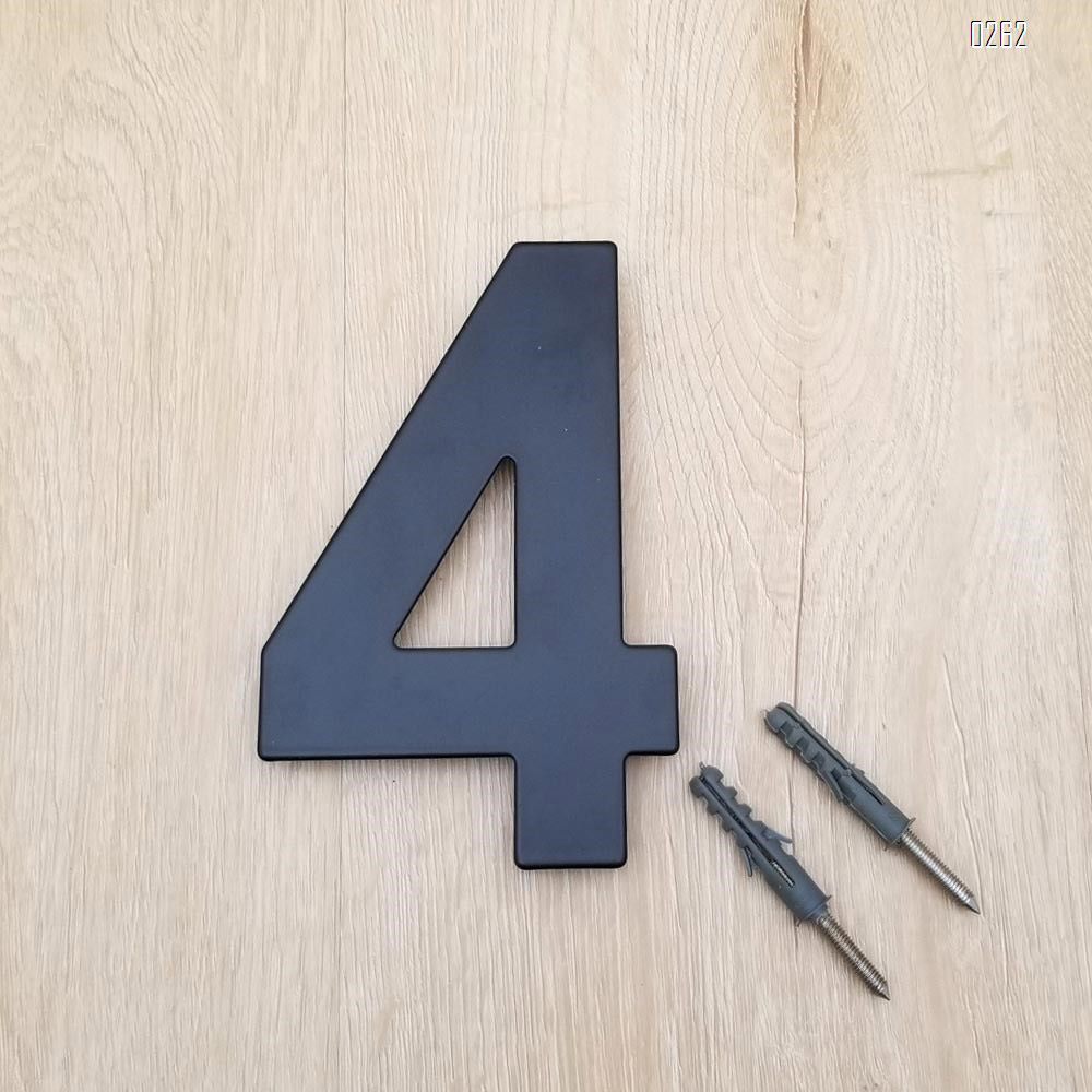 6 inch 145mm Big Modern House Number Hotel Home Door Room Number Outdoor Address Plaque Iron House Number 4