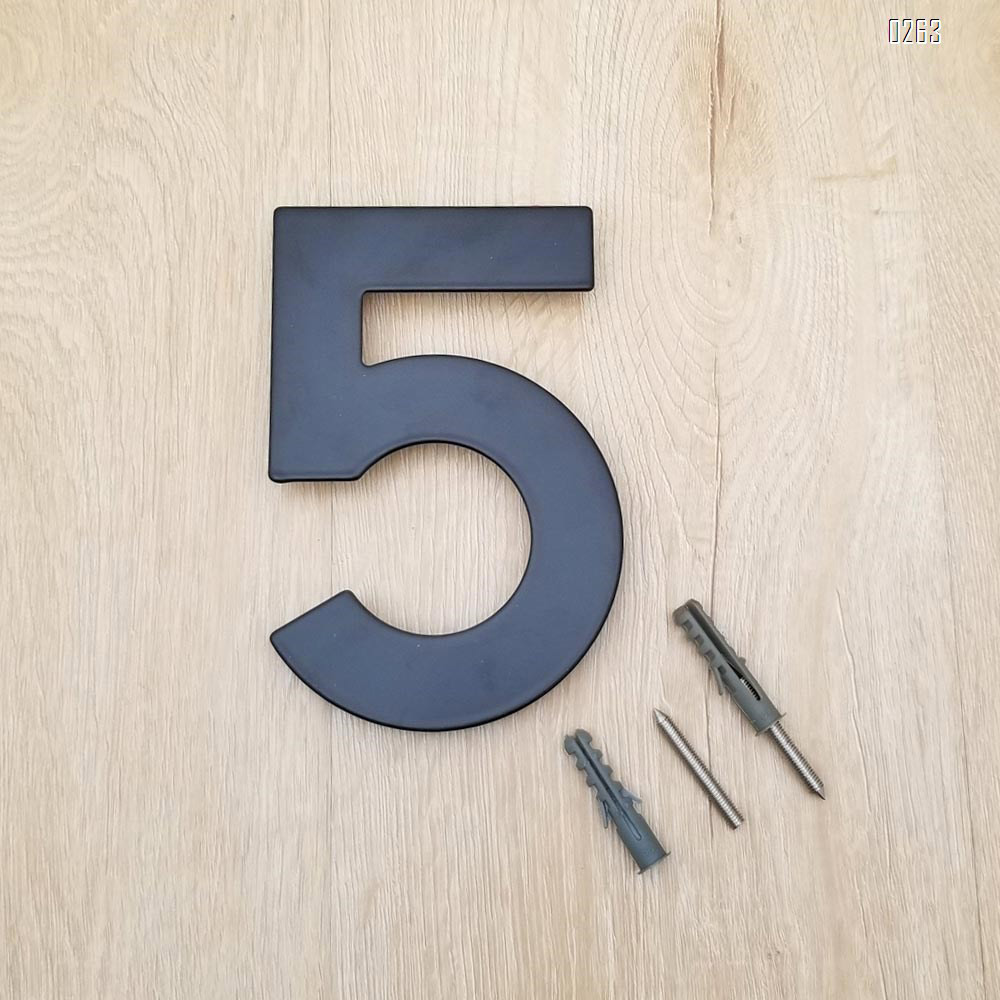 6 inch 145mm Big Modern House Number Hotel Home Door Room Number Outdoor Address Plaque Iron House Number 5