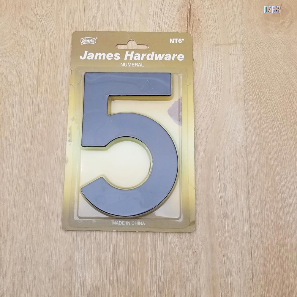 6 inch 145mm Big Modern House Number Hotel Home Door Room Number Outdoor Address Plaque Iron House Number 5