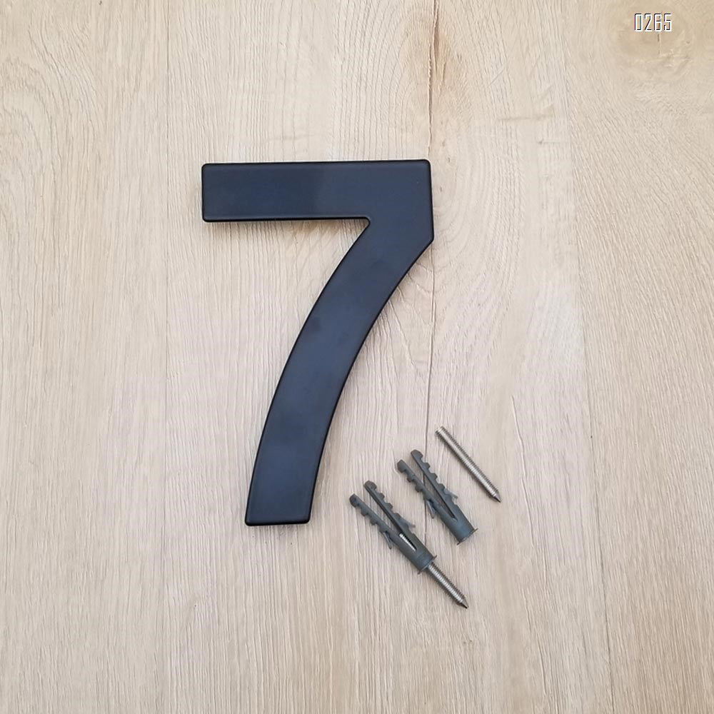 6 inch 145mm Big Modern House Number Hotel Home Door Room Number Outdoor Address Plaque Iron House Number 7