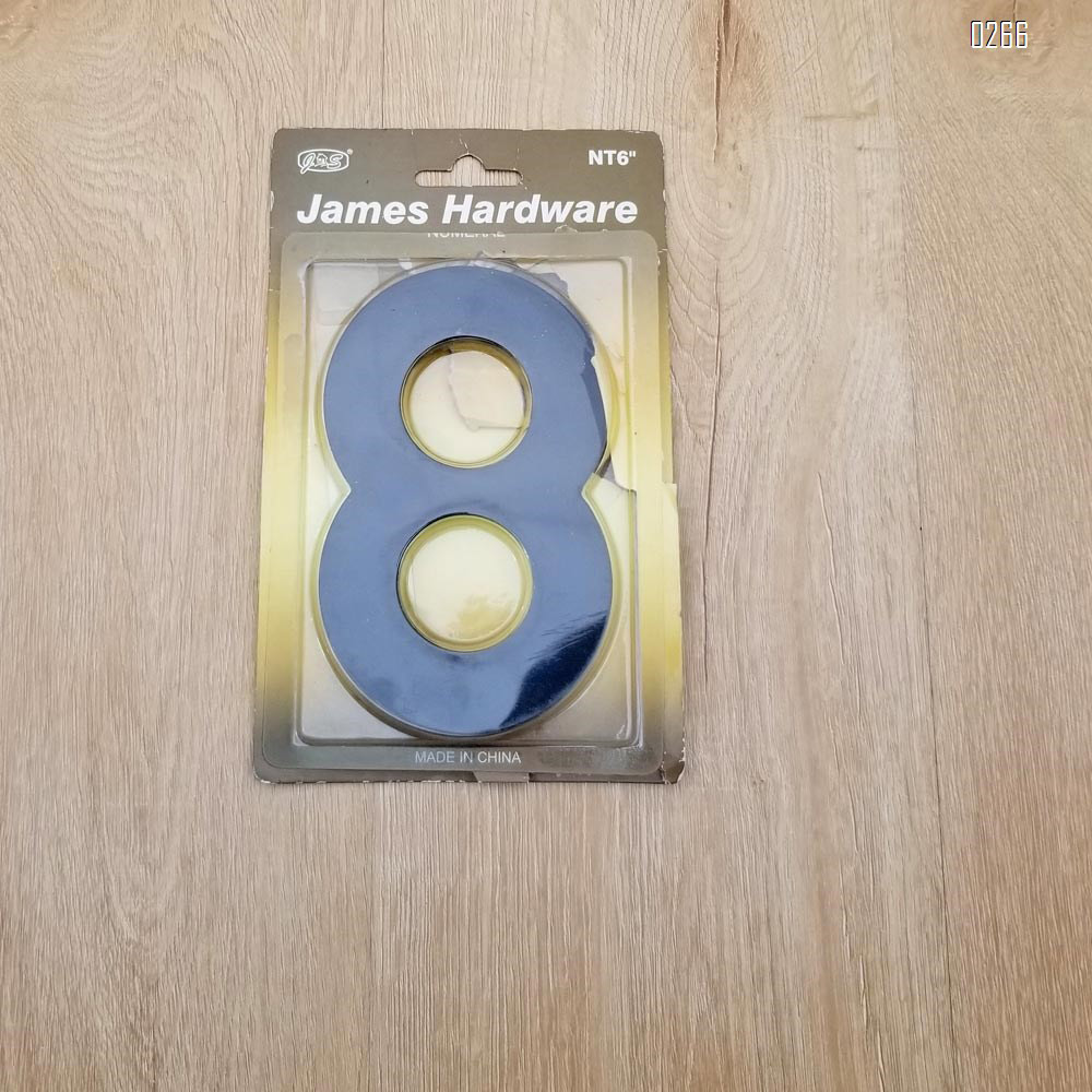 6 inch 145mm Big Modern House Number Hotel Home Door Room Number Outdoor Address Plaque Iron House Number 8