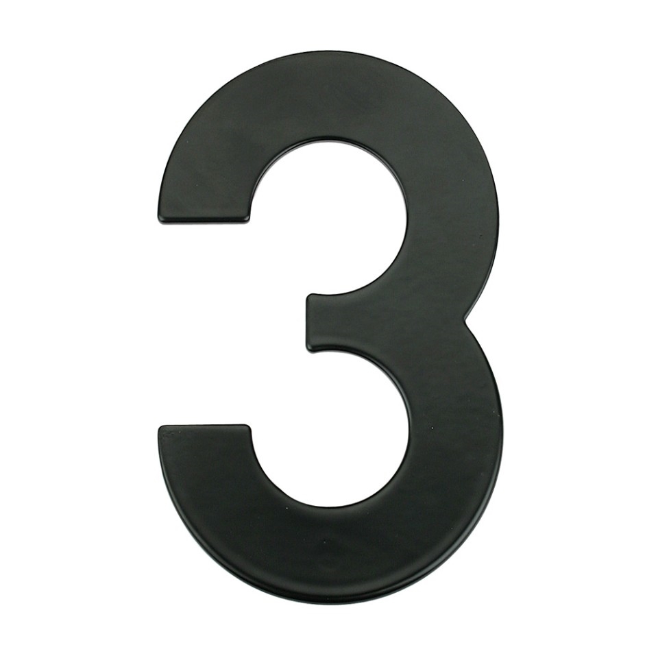 6 inch 145mm Big Modern House Number Hotel Home Door Room Number Outdoor Address Plaque Iron House Number 3