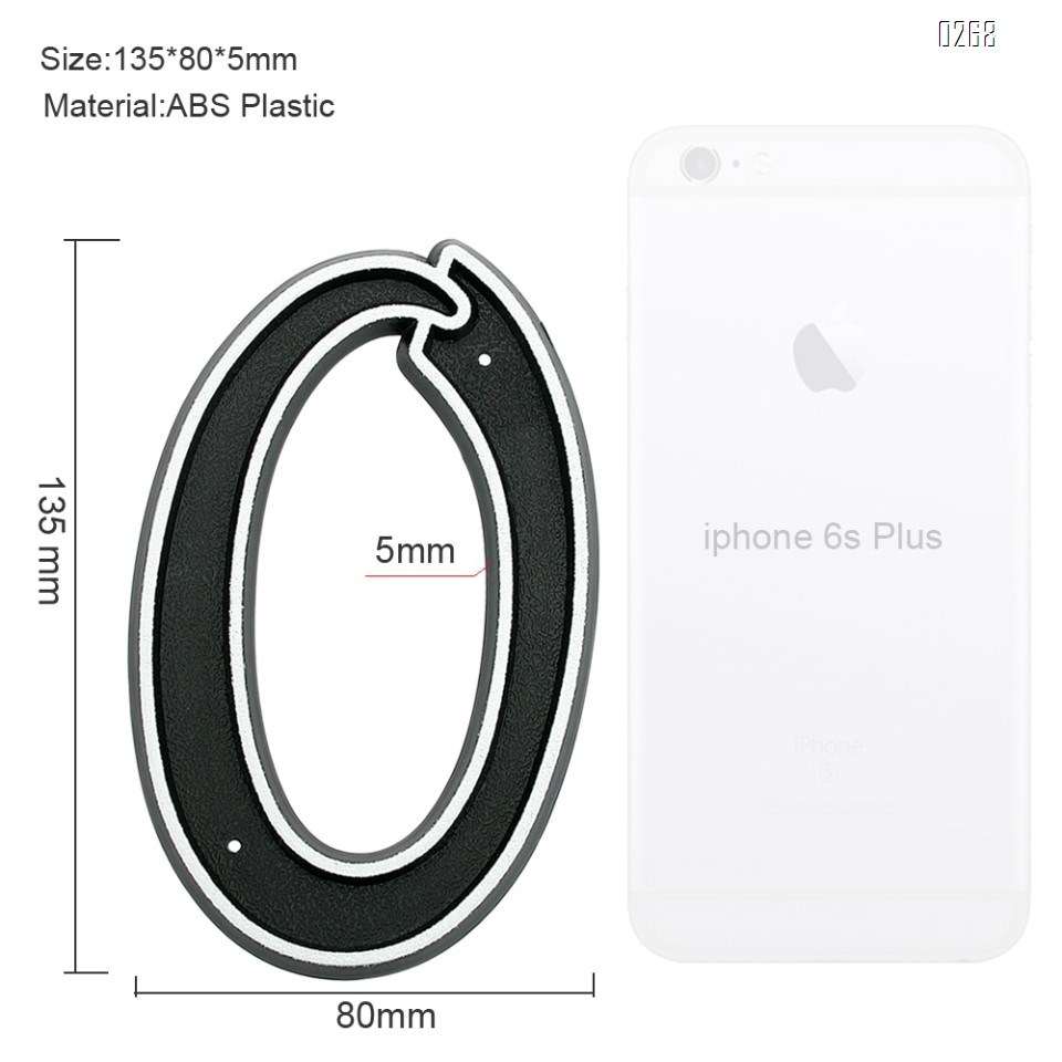 150mm Big Modern House Number Hotel Home Door House Number House Number 0Outdoor Address Plaque Plastic