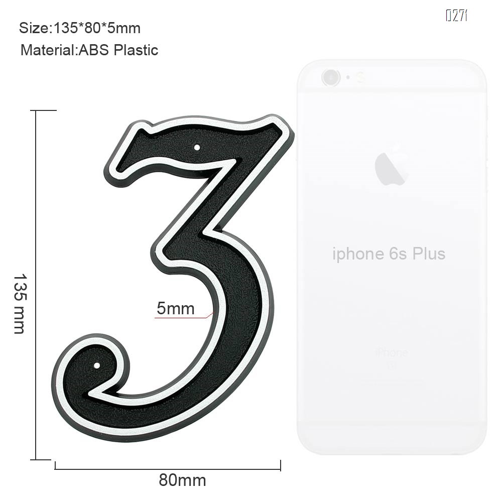150mm Big Modern House Number Hotel Home Door House Number House Number 3