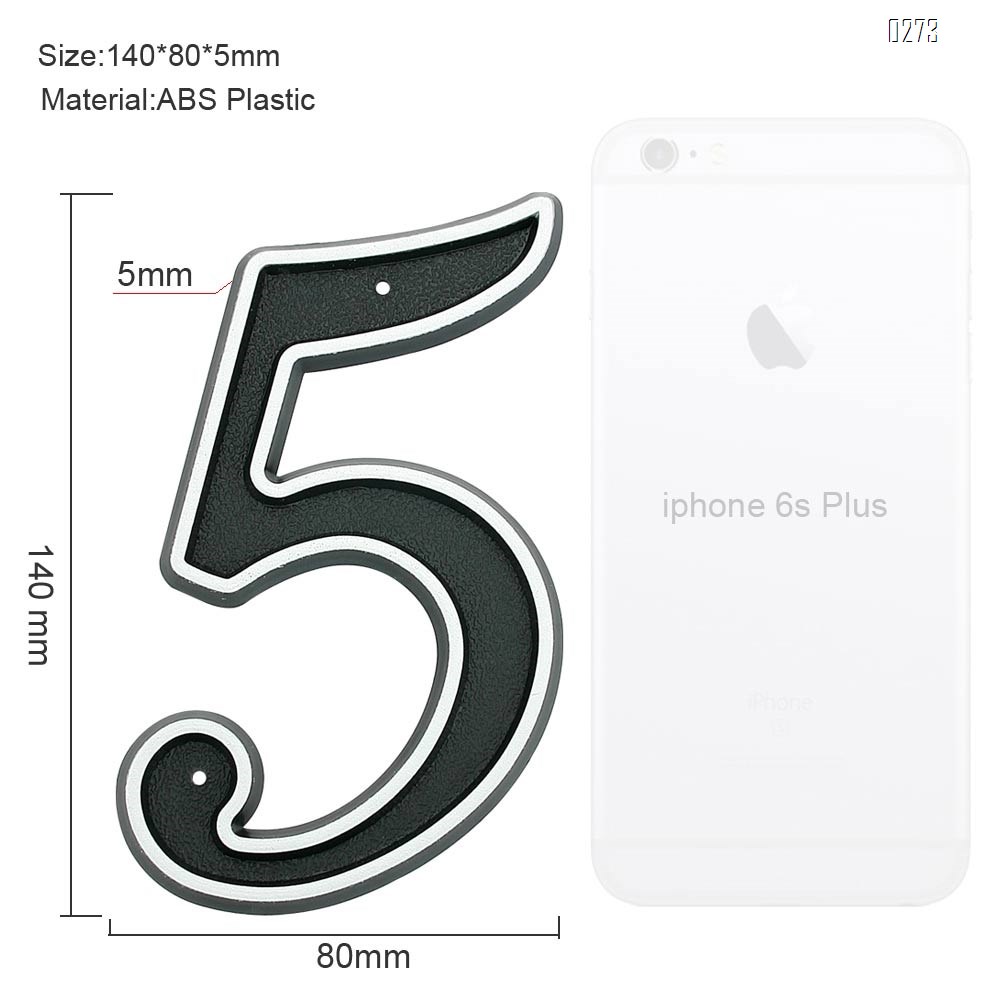 150mm Big Modern House Number Hotel Home Door House Number House Number 5