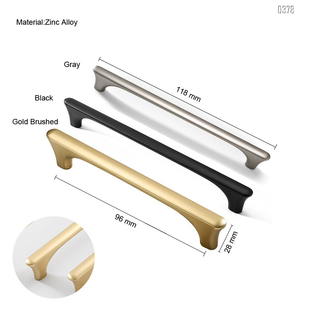 Wire Pull  Zinc Alloy Kitchen Cabinet Handles Drawer Pulls Hole spacing 96mm