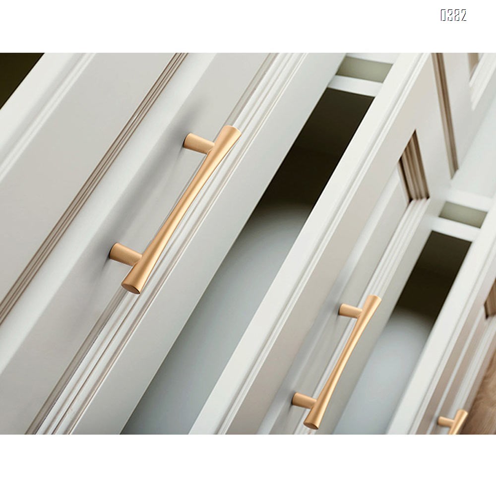 Plated Brushed Cabinet Pulls Matte Black Zinc Alloy Kitchen Cupboard Handles Cabinet Handles 192 mm Hole Center