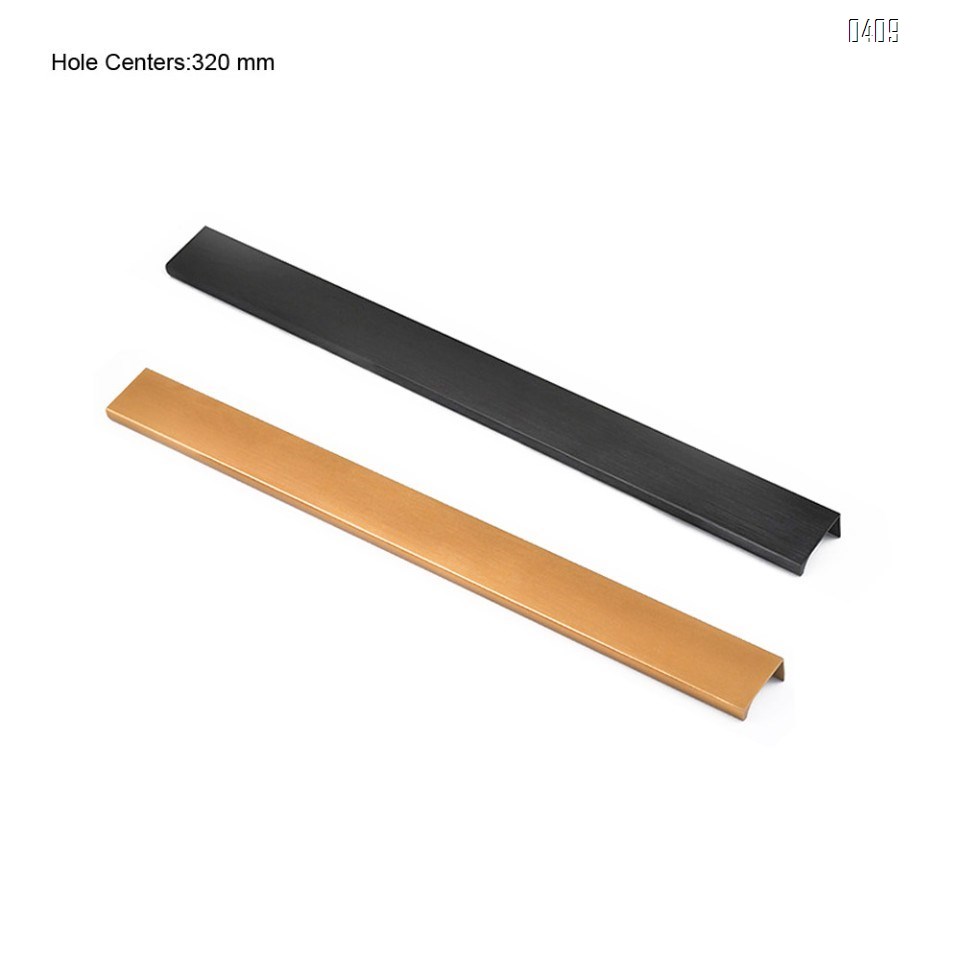 Modern Style Finger Edge Pull Furniture DrawerHandles Hidden Cabinet Kitchen Drawer Concealed Handle Hole Centers 320 mm
