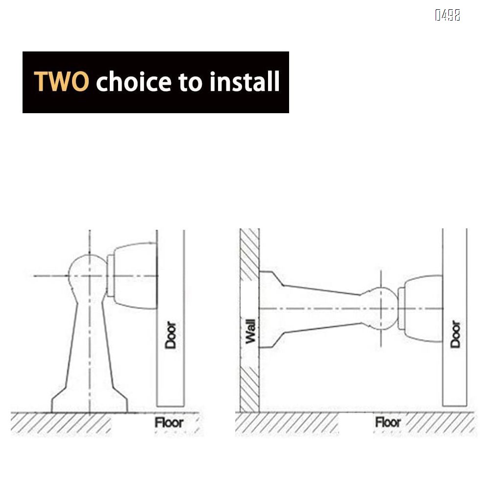 Zinc Alloy Solid Mental Magnetic Door Stop, Wall Mounted, Oil Rubbed Bronze