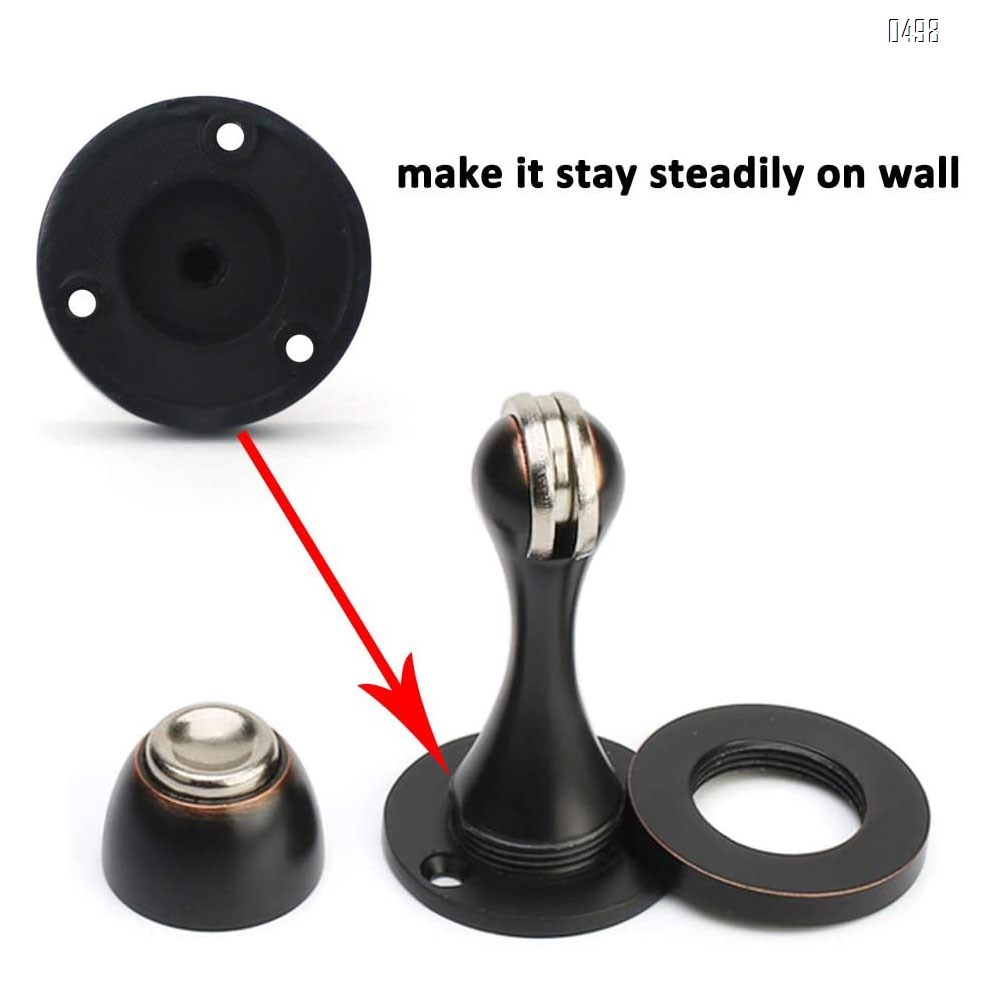 Zinc Alloy Solid Mental Magnetic Door Stop, Wall Mounted, Oil Rubbed Bronze