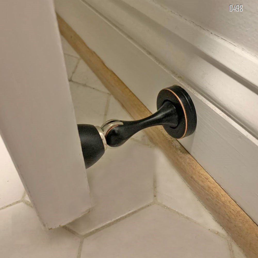 Zinc Alloy Solid Mental Magnetic Door Stop, Wall Mounted, Oil Rubbed Bronze