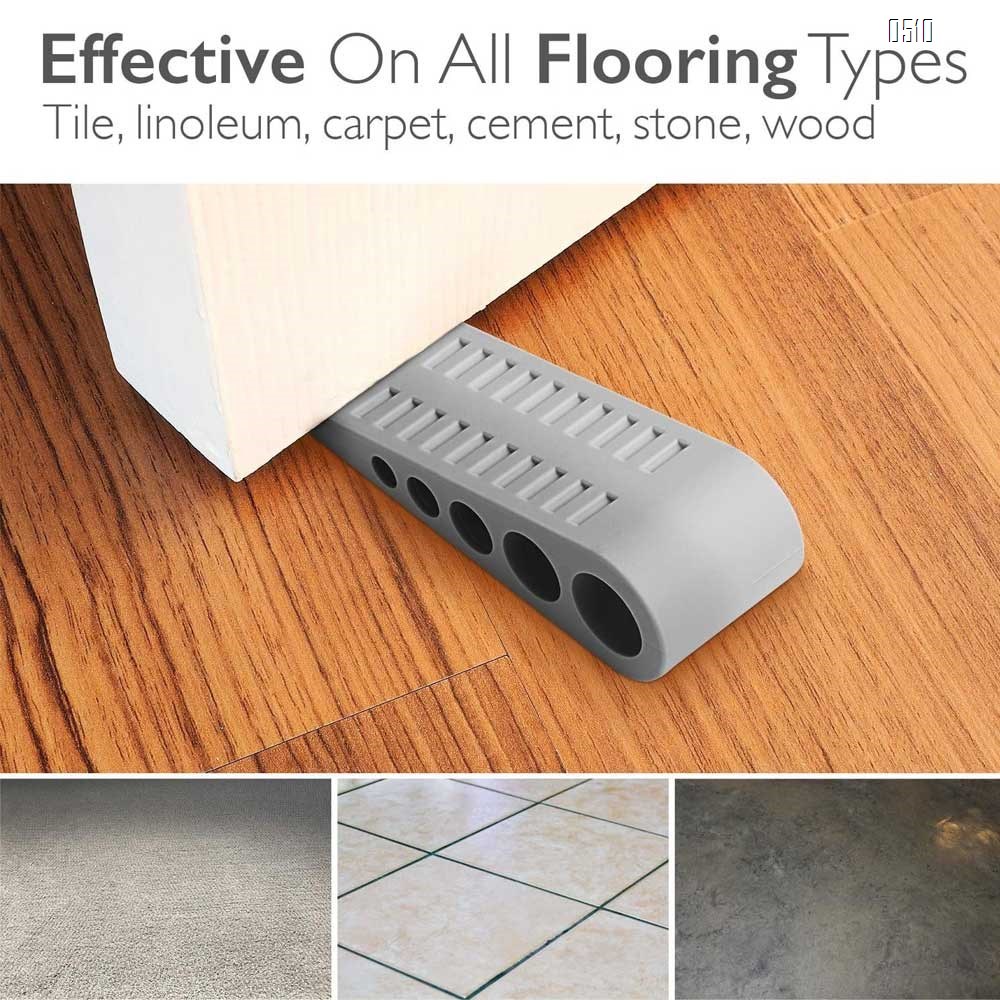 Door Stoppers,Rubber Security Door Stop Wedge with Holder Door Stops for Office Tall Floor Mount Shower Heavy Duty Door