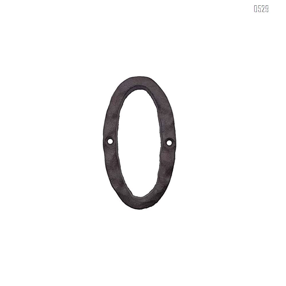 House Numbers- 3 Inch Innovative Wrought Iron Numbers- Vintage Nail on Die Cast Mailbox Numbers