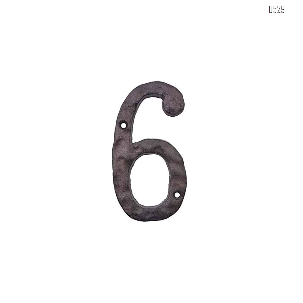House Numbers- 3 Inch Innovative Wrought Iron Numbers- Vintage Nail on Die Cast Mailbox Numbers