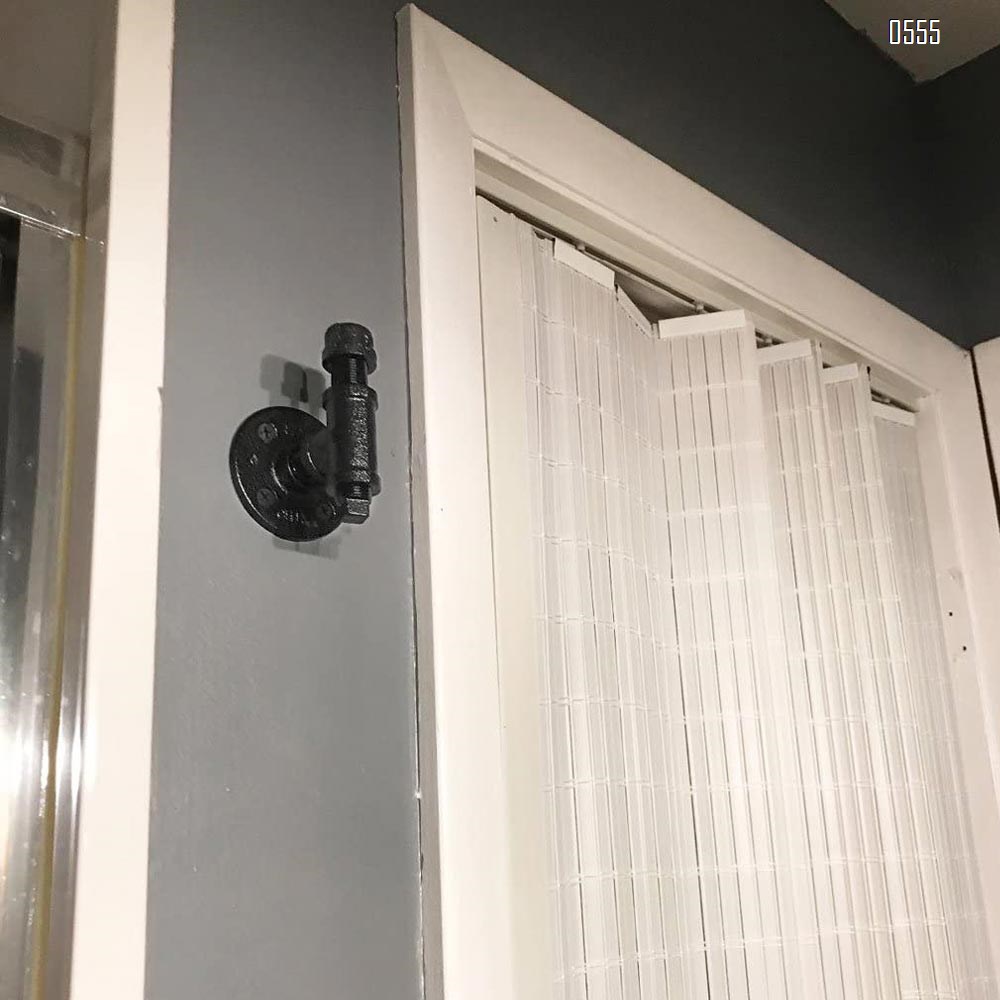 Industrial Coat Hook Rack - Vintage Clothes Towel Holder Hanger Wall Mounted With Hardware For Home, Office, Electroplated Black Finish 1 Pcs