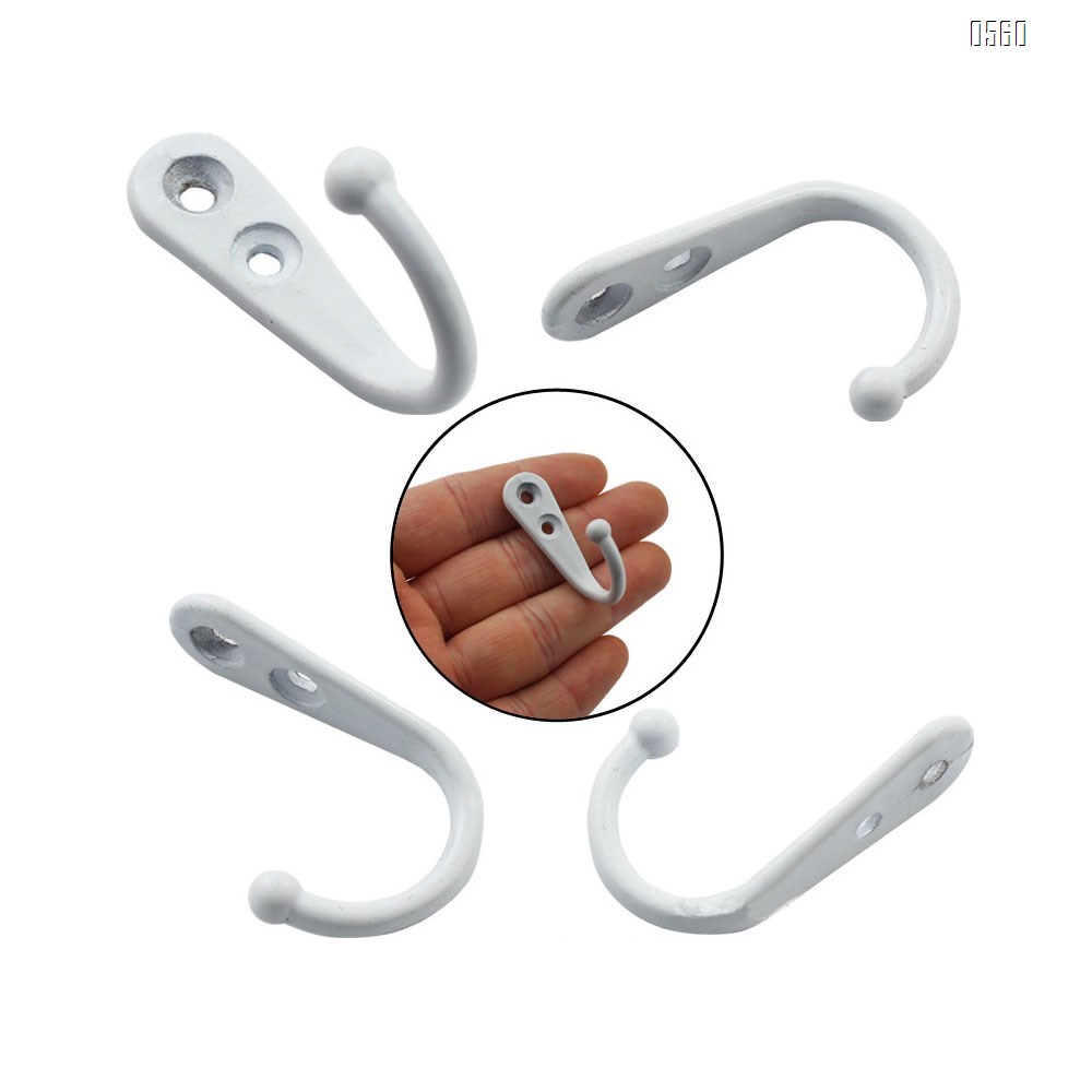 Wall Mounted Coat Hook Robe Hooks Cloth Hanger Coat Hanger Coat Hooks Rustic Hooks  for Bath Kitchen Garage Single Coat Hanger