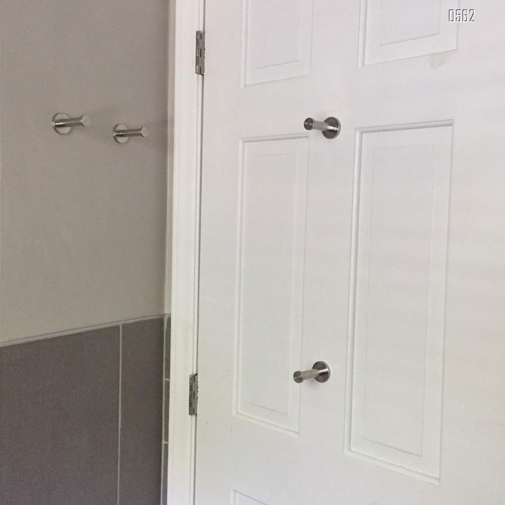 4 Inch Wall Mount Robe Hooks, Brushed Stainless Steel Coat Hook, Heavy Duty Bath Towel Wall Hook, Coat Hangers Holder for Bathroom, Bedroom, Kitchen