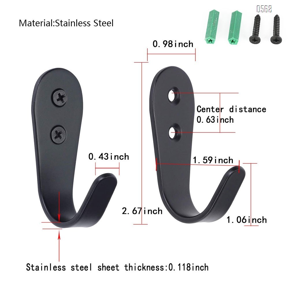 Heavy Duty Wall Hooks,Stainless Steel Screw On Hooks for Hanging Coats Plants Towels Keys Hats,Waterproof Single Shower Hanger Hooks for Garage Kitchen Bathroom Storage Organization