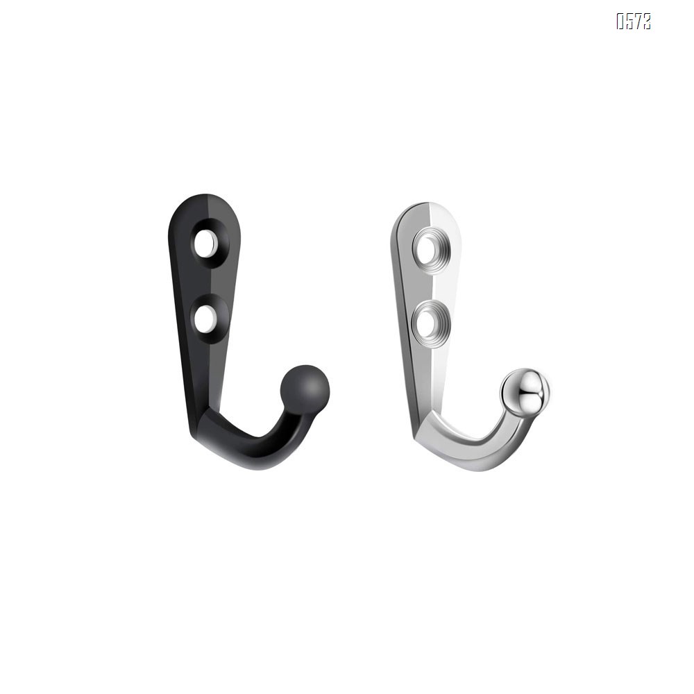 Mini Double Hole Wall Mounted Single Hook Robe Hooks Coat Hooks for Hanging Key Hooks Jewelry