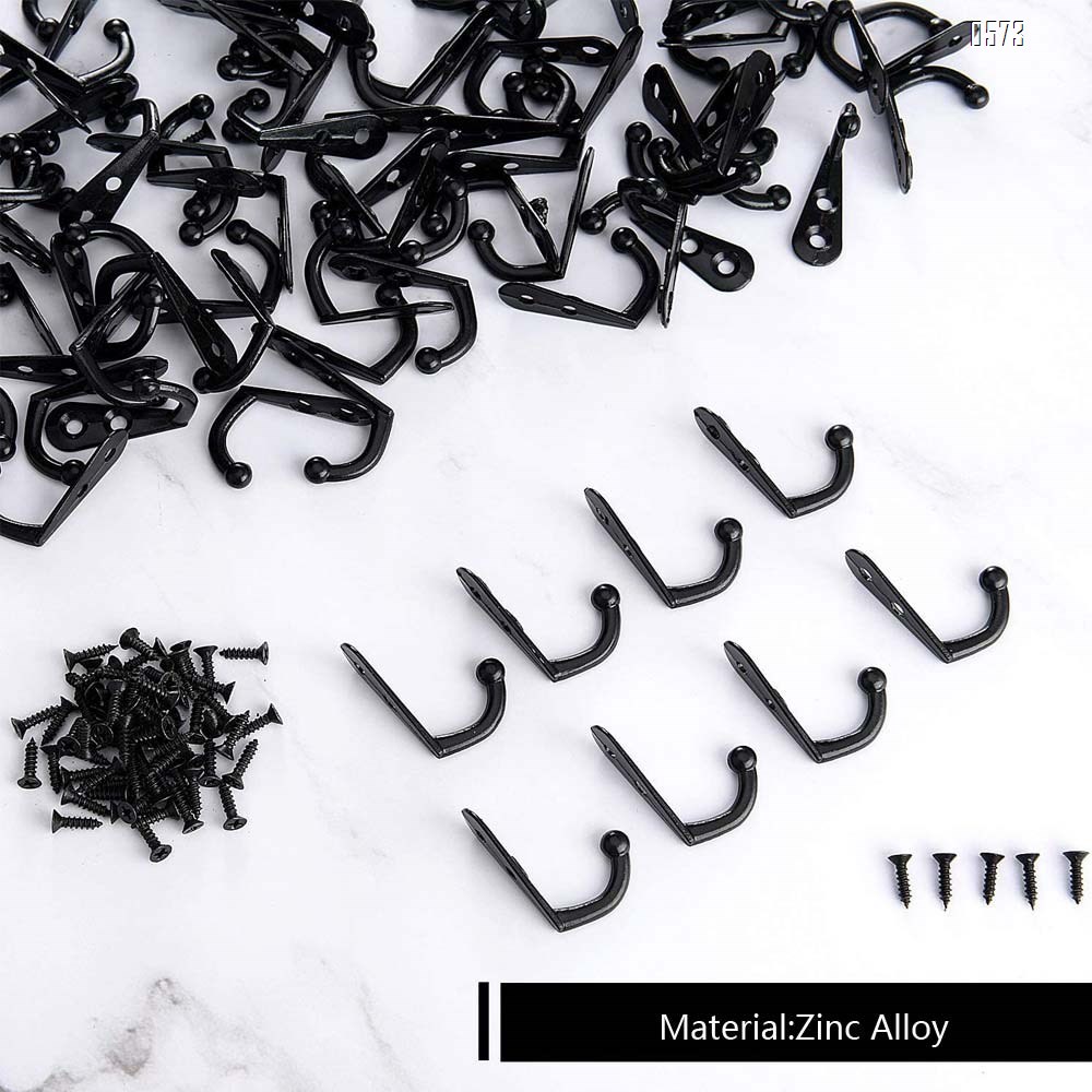 Mini Double Hole Wall Mounted Single Hook Robe Hooks Coat Hooks for Hanging Key Hooks Jewelry